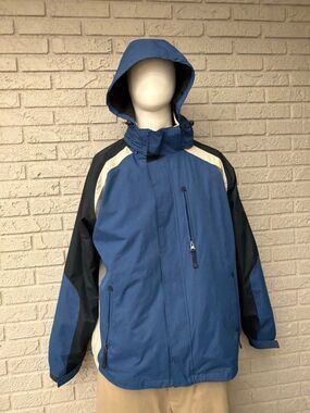 LanesBoro Sport Men’s 3-In-1 Winter Performance Ski Hooded Jacket Size L